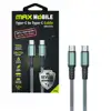 MAXMOBILE DATA KABEL TYPE C-TYPE C UDC3029 KEVLAR GRAY 3.1Ge