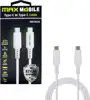 MAXMOBILE DATA KABEL TYPE C-TYPE C UDC3028 KEVLAR WHITE QC 3