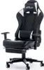Gaming chair Bytezone CARBON, massage cushion / Bluetooth speakers (black)