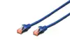 DIGITUS Patch Cable - patch cable - 3 m - blue, RAL 5017