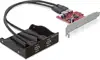 DeLOCK 61775, PCIe, USB 3.2 Gen 1 (3.1 Gen 1), 5000 Mbit/s, Wired