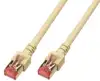 S/FTP prespojni kabel Cat.6 LSZH Cu AWG27, sivi, 15,0 m