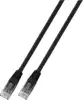 U/UTP prespojni kabel Cat.5e PVC CCA AWG24, crni, 1,0 m