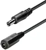 Transmedia TS 32 A, Low Voltage Extension Cable, 5,5 mm x 2,1 mm plug jack, useable up to 500 mA 12 V black 5,0 m