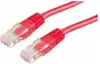 Kabel mrežni UTP, Cat. 6, 1m, CCA, 24AWG, Savitljivi, Crveni