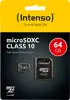 64GB Intenso MicroSDXC 20MB/s +Adapter