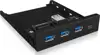 Icy Box IB-HUB1418-i3 Frontpanel mit USB 3.0 Type-C und Type-A Hub