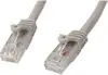 StarTech.com 50cm CAT6 Ethernet Cable - Grey Snagless Gigabit CAT 6 Wire - 100W PoE RJ45 UTP 650MHz Category 6 Network Patch Cord UL/TIA (N6PATC50CMGR) - patch cable - 50 cm - gray