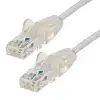 0.5 m CAT6 Cable - Slim CAT6 Patch Cord - Grey - Snagless RJ45 Connectors - Gigabit Ethernet Cable - 28 AWG (N6PAT50CMGRS) - patch cable - 50 cm - gray