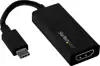 StarTech.com USB-C to HDMI Video Adapter Converter - 4K 30Hz - Thunderbolt 3 Compatible - USB 3.1 Type-C to HDMI Monitor Travel Dongle Black (CDP2HD) - external video adapter - black