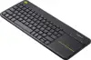Tipkovnica Logitech K400+ Wireless Touch, bežična, crna, unifying, USB 