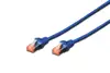 DIGITUS CAT 6 S/FTP patch cable, 0.5m, plavi