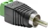 Delock Adapter RCA male > Terminal Block - video / audio adapter