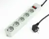 Gembird Surge protector, 5 sockets, 3m, white