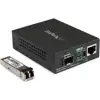 StarTech.com Multimode (MM) LC Fiber Media Converter for 10/100/1000 Network - 550m - Gigabit Ethernet - 850nm - with SFP Transceiver (MCM1110MMLC) - fiber media converter - 10Mb LAN, 100Mb LAN, GigE