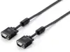 VGA kabel HDB15 M/M 1,0 m, oklopljen, s feritima, crni