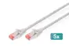 DIGITUS Professional patch cable - 15 m - gray