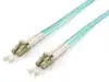 Opt. prespojni kabel LC/LC duplex 50/125µm OM3, LSZH, tirkizni, 25,0 m