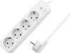 Strujna priključnica, prijenosna, 4xSchuko/16A, prekidač, kabel 1,5 m, bijela