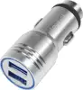 USB punjač za auto 2xUSB-A 10,5W, s čekićem za vjetrobransko staklo, ALU