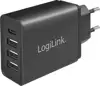 USB punjač 3xUSB-A 12W + 1xUSB-C 15W, crni