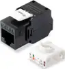 Modul Keystone RJ45 Cat.6a UTP, tool less, crni