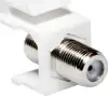 Modul Keystone Coax. F, Ž/Ž, 75 Ohm, bijeli