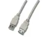 USB 2.0 kabel A->A M/Ž 5,0 m, sivi