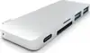 Satechi Aluminium TYPE-C Passthrough USB Hub (3x USB 3.0,Mic