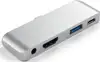 Satechi Aluminium TYPE-C Mobile Pro Hub (HDMI 4k,1x Jack 3mm,1x USB-A,1x USB-C) - Silver