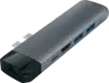 Satechi Aluminium TYPE-C PRO Hub (HDMI 4K,PassThroughCharging,1x USB3.0,1xSD,Ethernet) - Space Gray