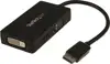 StarTech.com 3 in 1 DisplayPort Multi Video Adapter Converter - 1080p DP Laptop to HDMI VGA or DVI Monitor or Projector Display (DP2VGDVHD) - video converter - black
