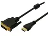 HDMI High Speed A M -> DVI (18+1) M kabel 2,0m, 1080p, s fer