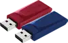 USB stick Verbatim 2.0 #49327 2 x 32GB slider, Red/Blue
