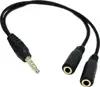 HAVIT adapter 3.5mm (M) to 2x 3.5mm (F - microphone + headph