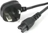 StarTech.com 2m Laptop Power Cord 3 Slot for UK BS1363 to C5 Clover Leaf - power cable - 2 m