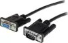  0.5m Black Straight Through DB9 RS232 Serial Cable - DB9 RS