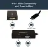 StarTech.com 4K USB C to HDMI, VGA & DVI Multi Port Video Display Adapter for Mac / Windows Laptop & Monitor (CDPVGDVHDBP) - external video adapter