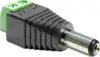 Delock power adapter - 2 pin terminal block to DC jack 5.5 x 2.5 mm