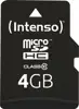 4GB Intenso MicroSDHC 20MB/s +Adapter