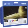 Brother LC1100 Value Pack - 4-pack - black, yellow, cyan, magenta - original - ink cartridge