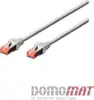 Patchkabel CAT6 RJ45 S/FTP Länge 5m, Farbe grey AWG 27/7, Cu, Digitus