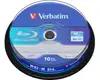 DVD Blu-Ray Verbatim BD-R DL 6× 50GB White Blue Surface Scratch Guard Plus 10 pack spindle