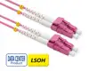 Roline VALUE optički kabel 50/125µm LC/LC Duplex, OM4, Low-Loss-Connector, 2.0 m, ljubičasti