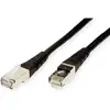 Roline S/FTP (PiMF) Cat.6 mrežni kabel oklopljeni, 3.0m, crni