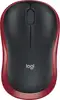 Miš Logitech Wireless M185, optički, bežični, 1000dpi, crven