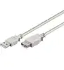 USB kabel 5m, NaviaTec USB-222, AM -AF, bež