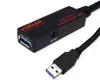Roline USB3.2 Gen1 aktivni produžni kabel sa ponavljačem, 10m, crni