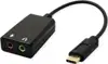 Roline VALUE adapter USB-C - 2×3.5mm audio, M/F, 0.13 m