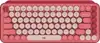 Tipkovnica LOGITECH POP Keys, mehanička, bežična, US Layout, USB, crveno/roza